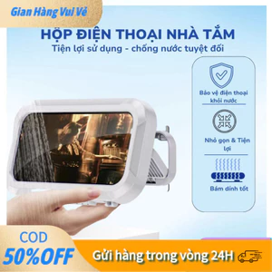 【48h】Hộp điện thoại chống nước gắn tường xem phim nhà tắm thông minh, xoay mọi góc độ, tặng kèm phụ kiện tiện lợi.