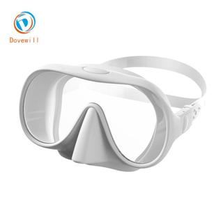 Mặt nạ lặn Dovewill chống rò rỉ, trải nghiệm trong suốt dưới nước, kèm nắp mũi và thiết kế ống kính đơn
