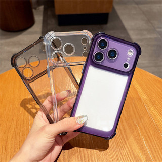 Ốp lưng iPhone trong suốt chống sốc túi khí 4 góc chống rơi cho iPhone 11 12 13 14 15 16 17 Pro Max