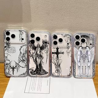 Cool Dark Gothic Cross Mark Casing Cho Huawei Honor X7D X9D X6C X8C X7B X8B X9B X7A 90 Lite X9A 5G Y9 Prime 2019 Ốp Điện Thoại Mềm Trong Suốt Thời Trang Thiết Kế Mới Trong Suốt