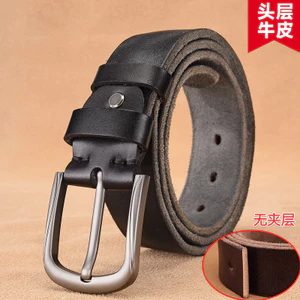 Thắt lưng nam 20516 / Da bò nguyên chất lớp đầu tiên / Băng thông 3,8cm / Thắt lưng / Nam / Handmade thông thường / Thắt lưng / Nam / Da thật / Khóa chốt / Thắt lưng cổ điển / 26 Hợp thời trang / 165