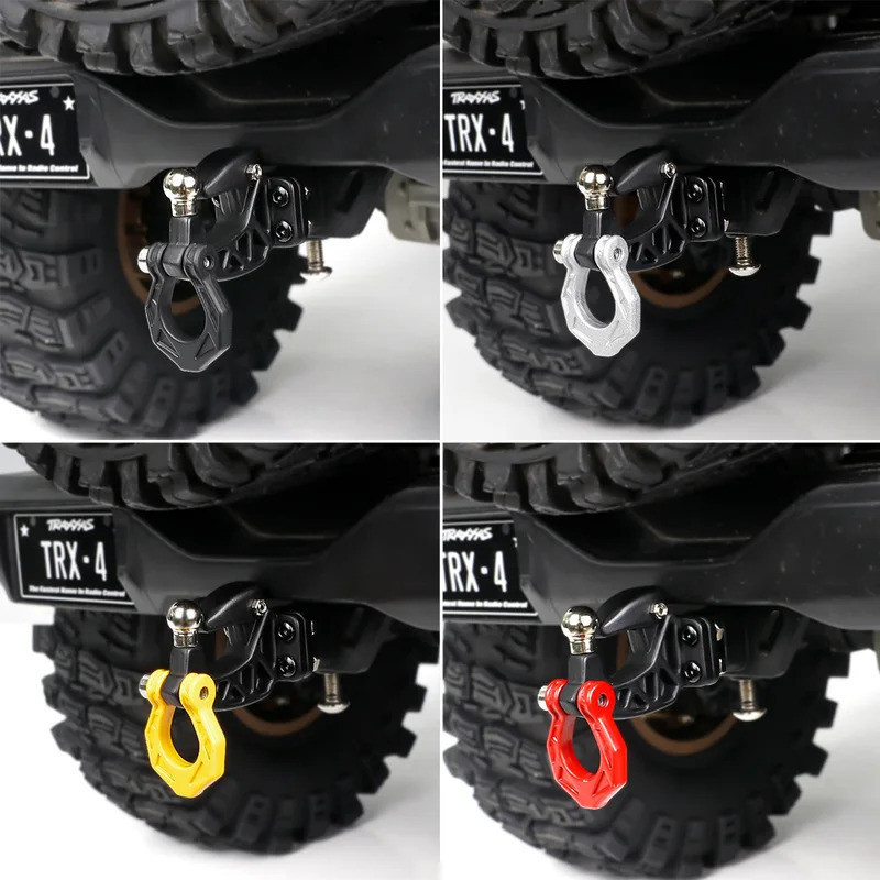 Móc kéo kim loại & cản sau cho bánh xích RC 1 / 10 1 / 8 | Bộ thu dây thả cho Axial SCX10 / TRX4 | Gắn xe kéo hạng nặng | RGT