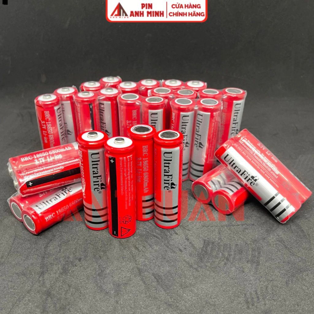Pin sạc 18650 3.7~4.2V UltraFire dùng cho quạt cầm tay, đènpin siêu sáng, làm sạc dự phòng