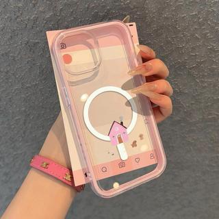Gỗ bông dành cho 16 chiếc hộp lưng iPhone 17 Air, ba trong một, hút từ 14/13/11 Pro
