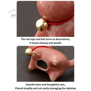 RO > Sáng Tạo Gốm Sứ Dễ Thương Mèo Con Trang Trí Động Vật Micro Phong Cảnh Trà Thú Cưng Trong Nhà Để Bàn Đồ Trang Trí Bộ Trà Phụ Kiện Chơi Trà Mới