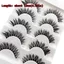 FAVORITEGOODS Lông mi giả, Lông mi giả lông chồn thủ công, Lông mi giả không tàn nhẫn 15mm Wispy Fluffy Messy Volume Lông mi giả nữ