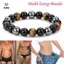 Vòng tay hạt đá Hematite nam châm - Trang sức thời trang