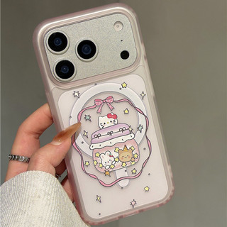 Ốp điện thoại hình mèo nơ có giá đỡ tương thích với iPhone 11 12 Pro 13 Pro Max 15 Pro Max 14 16 Pro 16 Plus 17 Air 17 Pro 17 Pro Max