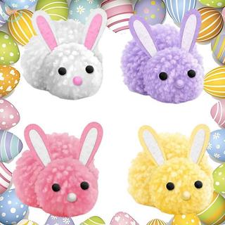 GHX Kids Bunny Easter Craft Kit DIY Art Supplies Egg Filler Gift for Classroom Party Easter Event Hoạt động VN