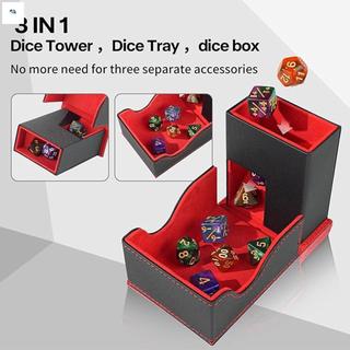 Khay đựng đồ có thể gập lại bằng da PU dành cho trò chơi bảng RPG DND với thiết kế cán mượt mà