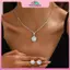 MYPANDA Trang Sức Lấp Lánh Kim Cương Giả Zircon - Bộ Bông Tai và Vòng Tay kèm Dây Chuyền