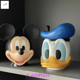 Xô tiết kiệm tiền xu dung tích lớn - Hộp lưu trữ trẻ em hình chú vịt Mickey hoạt hình
