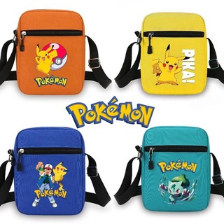 Túi đeo vai Pokémon Pikachu nhỏ thời trang, đeo chéo, vải, quà sinh nhật cho trẻ em