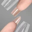 CATMALLER88 240 Mẫu Móng Tay Sandwich, Khuôn Làm Móng Tay Ngắn Nhanh Siêu Mỏng, Hình Bầu Dục Không Dấu Vết Nối Dài Móng Tay Giả Hai Mặt DIY