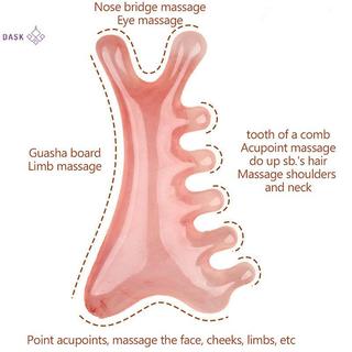 [DASK] Massageb Kinh Tuyến Cơ Thể Nhựa Năm Răng Rộng Trị Liệu Châm Cứu Lưu Thông Máu Chống Tĩnh Điện Tóc Mịn