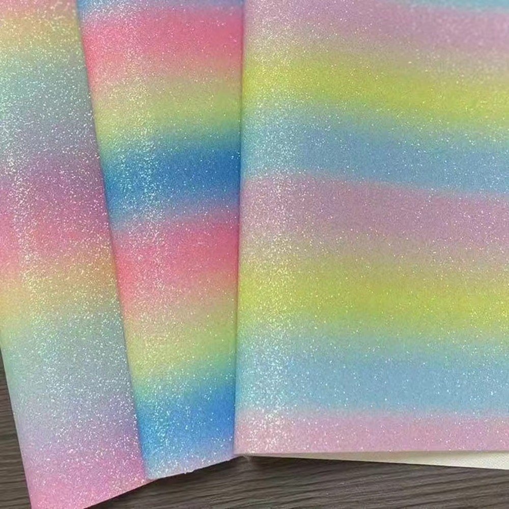 HOBBYIN DIY Vải ủi, DIY Handmade Rainbow Long Lanh Baking Vải, Sáng Tạo Chống Dính Có Thể Tái Sử Dụng Đậu Chịu Nhiệt Dán Vải Làm Đậu
