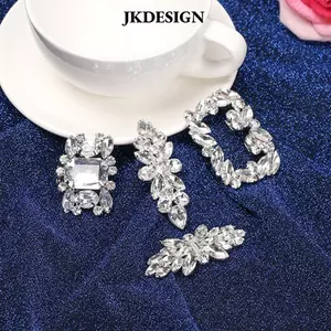 JKDESIGN Kẹp Giày Nữ Cao Gót Kim Cương Giả Charm Khóa