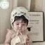 PUSKY Hoa Thêu Lưới Vải Ren Hoa Rỗng Mũ Công Chúa Mũ Bé Sơ Sinh Mũ Chụp Ảnh Sinh Nhật Chống Đỡ VN