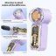 Quạt cầm tay FUHUIOT, Quạt làm mát mini có thể sạc lại USB 100 bánh răng, Mini di động có đèn Led Quạt bỏ túi gió mạnh Sử dụng ngoài trời