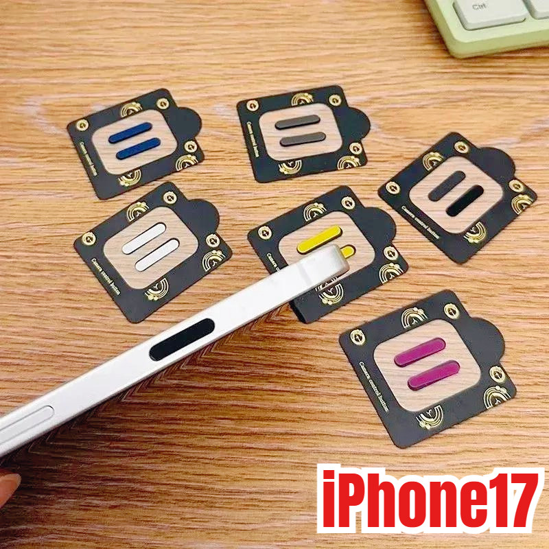 Dành Cho iPhone 17 Air Pro Max Hợp Kim Camera Phím Ngắn Bảo Vệ Miếng Dán Cho iPhone 17Air 17ProMax 17Pro 17 17 17PM Điều Khiển Thông Minh Điện Thoại Bên Nút Chụp Phim