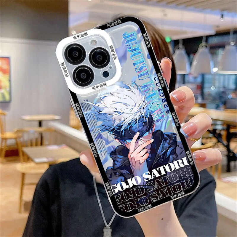 Ốp Điện Thoại Gojo Satoru Cho Redmi A5 Note 11 10 10S 9T 9 9S 8 12 Pro Max 11S 12S 9 10 4G Vỏ Jujutsu Kaisen Itadori Yuji Phim Hoạt Hình Chống Sốc Chất Lượng Cao Trong Suốt Thời Trang Vỏ TPU