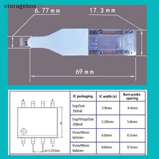 [Hộp lưu trữ] Sop8 W-son Chip Tải xuống Burn Write Probe Spring Needle Flash Eeprom Chip Burner Cable Đẹp