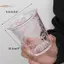 TRTR Nơ Kính Dễ Thương Cốc Nước Hoạt Hình Nơ Cốc Thủy Tinh Sọc Dễ Thương Doodle Cà Phê Cốc Hộ Gia Đình Trà Trái Cây Nước chanh Bé Gái Quà Tặng VN