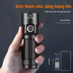 Đèn Pin Siêu Sáng SUPERFIRE  L22 60W Siêu sáng 5000 Lumen Đèn pin Power Bank Chức năng sạc lại Đèn lồng tự vệ — ảnh 5