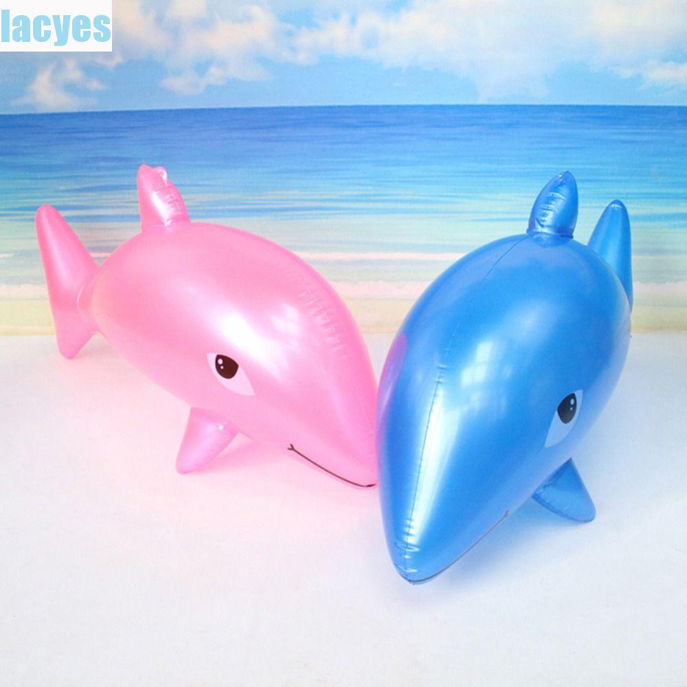LACYES Bơm Hơi Cá Heo Đồ Chơi Cho Bé Gái Bé Trai Mô Phỏng Cá Heo Ngoài Trời Phao Không Khí Nệm PVC Cá Heo Bể Bơi Đảng Đồ Chơi Nước