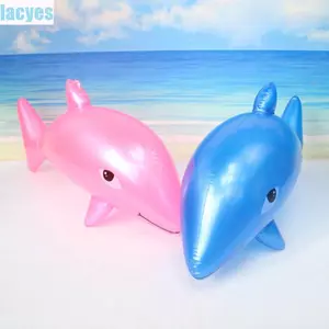 LACYES Bơm Hơi Cá Heo Đồ Chơi Cho Bé Gái Bé Trai Mô Phỏng Cá Heo Ngoài Trời Phao Không Khí Nệm PVC Cá Heo Bể Bơi Đảng Đồ Chơi Nước
