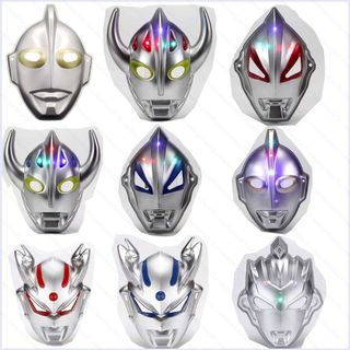 G13 Đèn Halloween với thẻ mặt nạ Ultraman lối đi gian hàng khỉ Người nhện Hulk khoe mặt Đồ dùng phát sáng G13