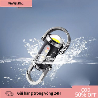 【COD】Đèn pin mini dùng cho EDC, có thể móc vào chìa, cung cấp ánh sáng với 7 mức điều chỉnh cho công việc và sinh hoạt.
