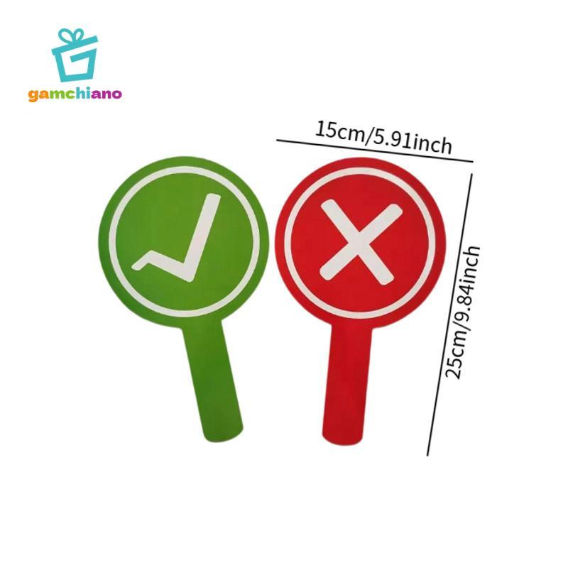 Gamchiano Lớp Học Thật Giả Dấu Hiệu Mái Chèo Chất Liệu Cảm Thấy Giáo Dục Bỏ Phiếu Bảng Trả Lời Cho Trẻ Em Giáo Viên Nhóm Hoạt Động