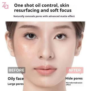 Za Patch Loose Powder Trang điểm Kiểm soát dầu Trang điểm lâu trôi Chống thấm nước và chống mồ hôi Tinh tế lung linh đa chức năng Bột trang điểm mặt