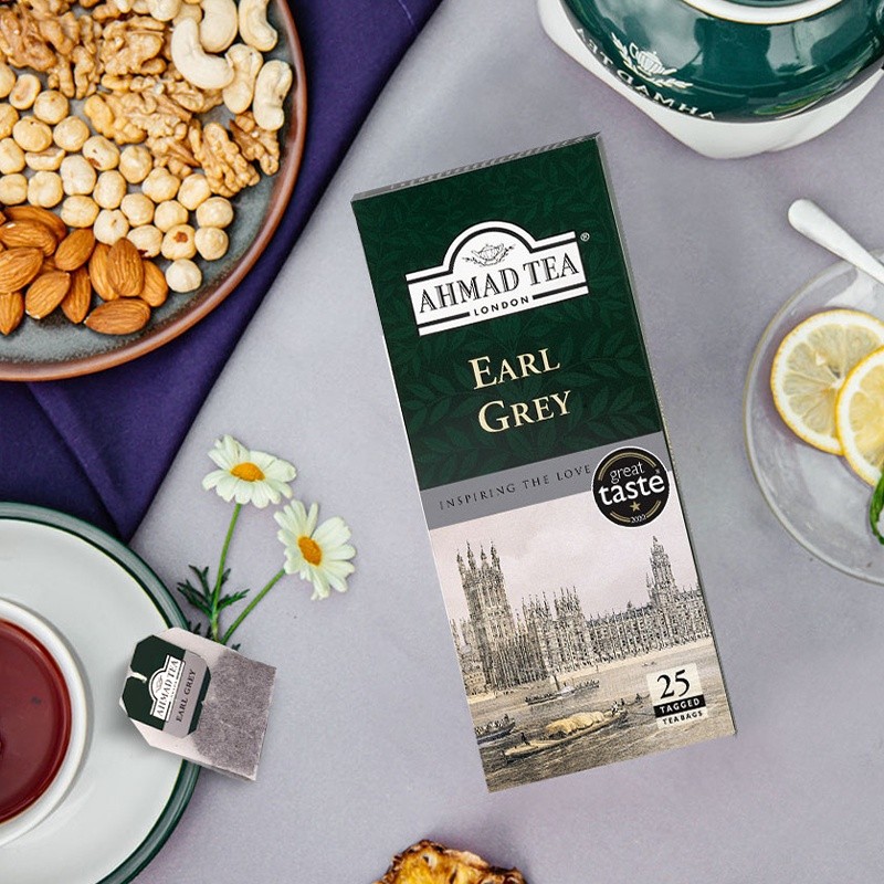 AHMAD TEA Anh Arman Phong Cách Anh Quốc Earl Grey Túi TRÀ Đen Túi Trà ...