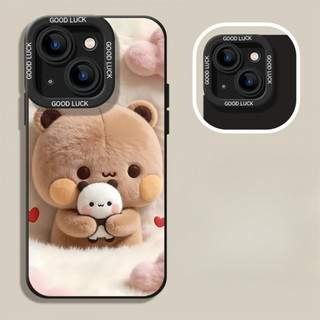 Ốp điện thoại cặp đôi sang trọng Yier Bubu cho iPhone 17 / 16 / 15 / 14 / 13 / MINI / 12 / 11 / Pro MAX / X / XS / XR / 7 / 8 / 6 Vỏ bảo vệ toàn diện bằng silicon lỏng chống sốc và chống rơi