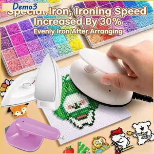 Bàn Ủi Mini Điện - Đá Nhân Tạo Ghép Đậu Cho Trẻ Em, Đồ Chơi Handmade Giáo Dục