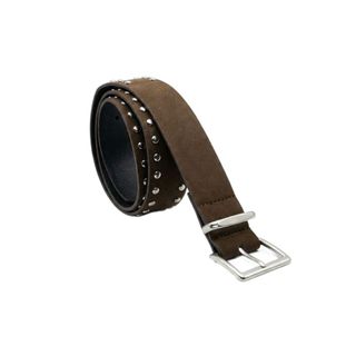 NECKLACEMASK Thắt lưng nữ Maillard, Thắt lưng da lộn có khóa chốt đa năng, Thiết kế sang trọng thời trang Đinh tán Dây thắt lưng Áo khoác trang trí váy