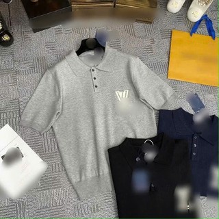 Áo Polo Thêu Logo Lệ Vy (Chuẩn Chữ) Double - Six Áo Phông Len Dày Dặn Co Giãn .