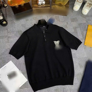 Áo Polo Thêu Logo Lệ Vy (Chuẩn Chữ) Double - Six Áo Phông Len Dày Dặn Co Giãn .