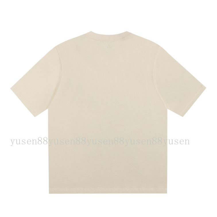 Áo thun cổ tròn ngắn tay phong cách mới, chất liệu cotton nguyên chất