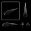 WOODNEST 140 Chiếc Dual Nail Forms, Hawk Shape Acrylic Gel Nail Molds, Thời Trang Full Cover Móng Vuốt Rồng Có Thể Tái Sử Dụng Hình Thức Nối Dài Móng Tay Cho Halloween