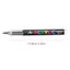 ROLY 12 Cái / hộp Bút Đánh Dấu Acrylic, Đen / Trắng Mềm Đầu Đánh Dấu Điểm Nổi Bật Cao Cấp, Nhanh Khô DIY Chống Thấm Nước Sơn Acrylic Bút Đánh Dấu Nghệ Thuật Vẽ