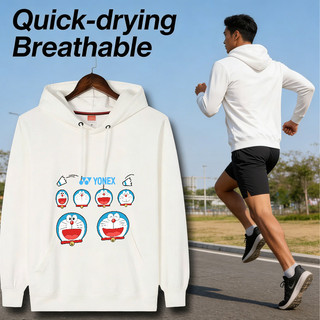 Áo hoodie YONEX thấm mồ hôi, phù hợp thể thao nam nữ