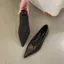 Giày Mũi Nhọn TT Nữ Giày Nêm Slip-On Giày Chuyên Nghiệp Không Mệt Mỏi Chân