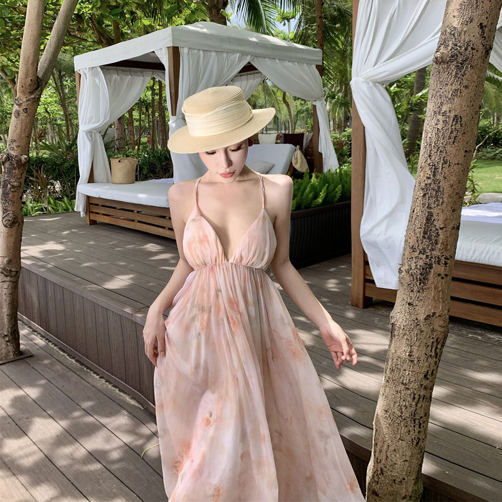 Đầm voan hồng nhạt Pastel ngọt ngào