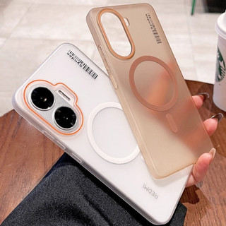 Ốp điện thoại từ tính mờ XIAOMI POCO F7 F6 F5 X7 X5 M6 Pro POCO C75 C65 Vỏ bảo vệ tản nhiệt siêu mỏng Vỏ cứng PC đơn giản