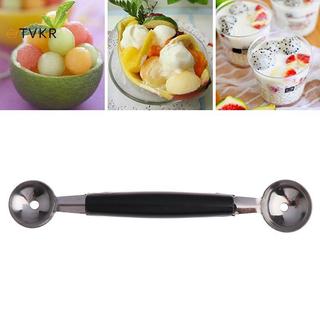 TVKR Bếp Ăn Trộm Bằng Không Gỉ Hai Đầu Dưa Muỗng Trái Cây Kem Muỗng OIK