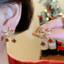 Vintage Bông tai hình giọt nước bạc kim zircon nhựa, thiết kế tinh tế và sang trọng