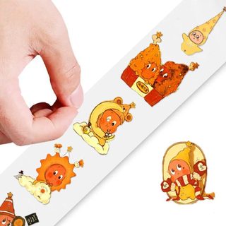 500 Cái / Cuộn Hoạt Hình TwinkleTwinkle Miếng Dán DIY Thêu Sò Điện Thoại Laptop Niêm Phong Miếng Dán